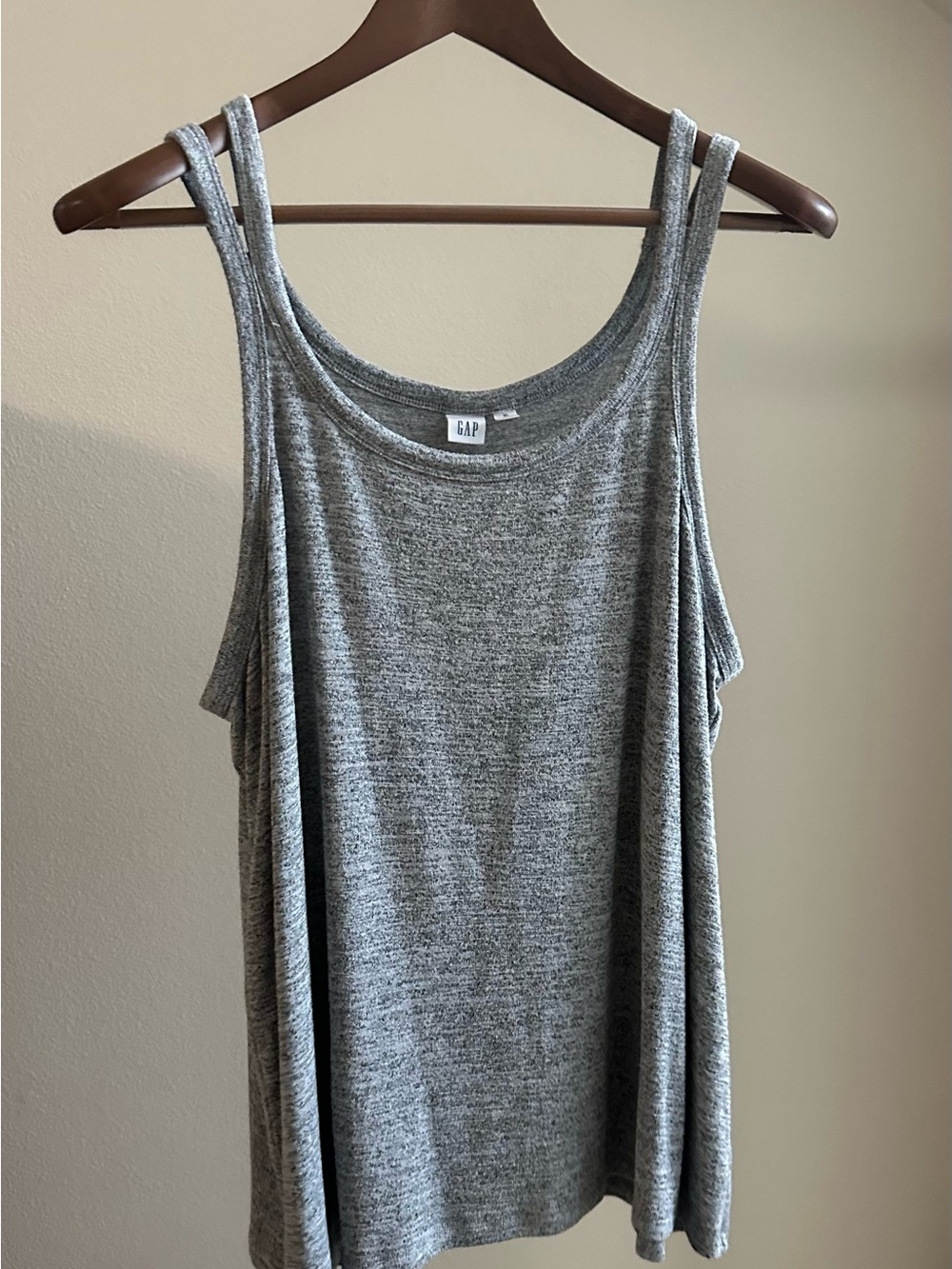 GAP Gray Double-Strap Tank Top NWOT